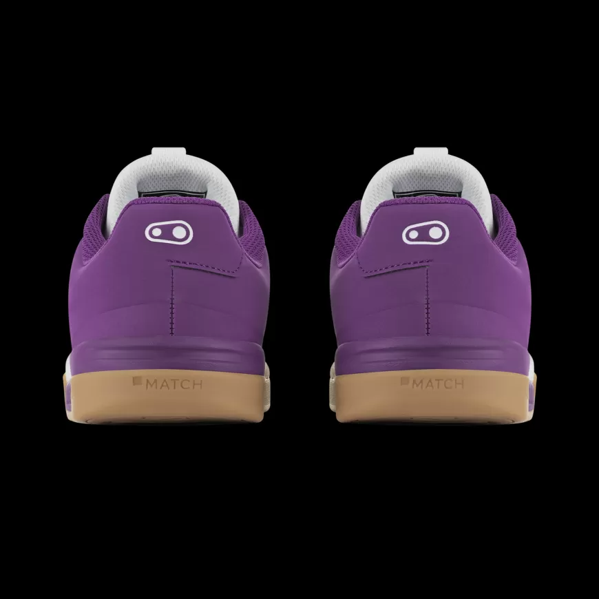 mallet_lace_clipin_shoes__bernard_kerr_edition_5.webp Mallet | Mallet Clip-in*Crankbrothers Mallet Lace Clip-In Shoes - Bernard Kerr Edition White/Purple/Gum