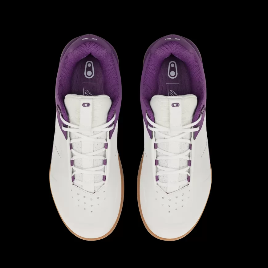stamp_lace_flat_shoes__bernard_kerr_edition_5.webp Stamp | Stamp Flat*Crankbrothers Stamp Lace Flat Shoes - Bernard Kerr Edition White/Purple/Gum