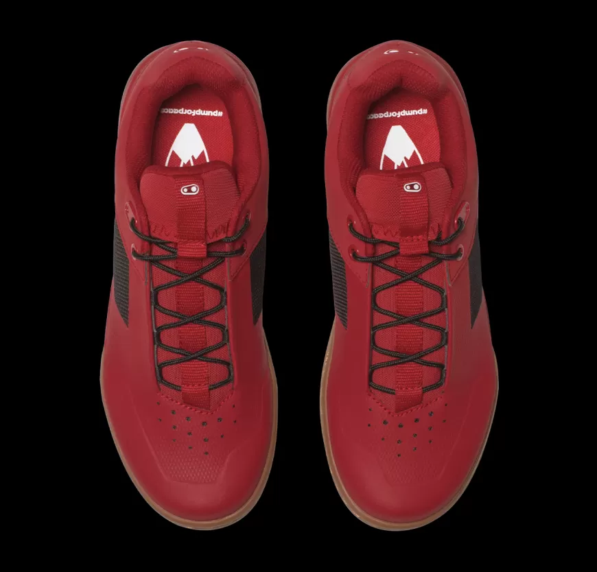 stamp_lace_flat_shoes__pump_for_peace_edition_4.webp Stamp | Stamp Flat*Crankbrothers Stamp Lace Flat Shoes - Pump For Peace Edition Red/Gum