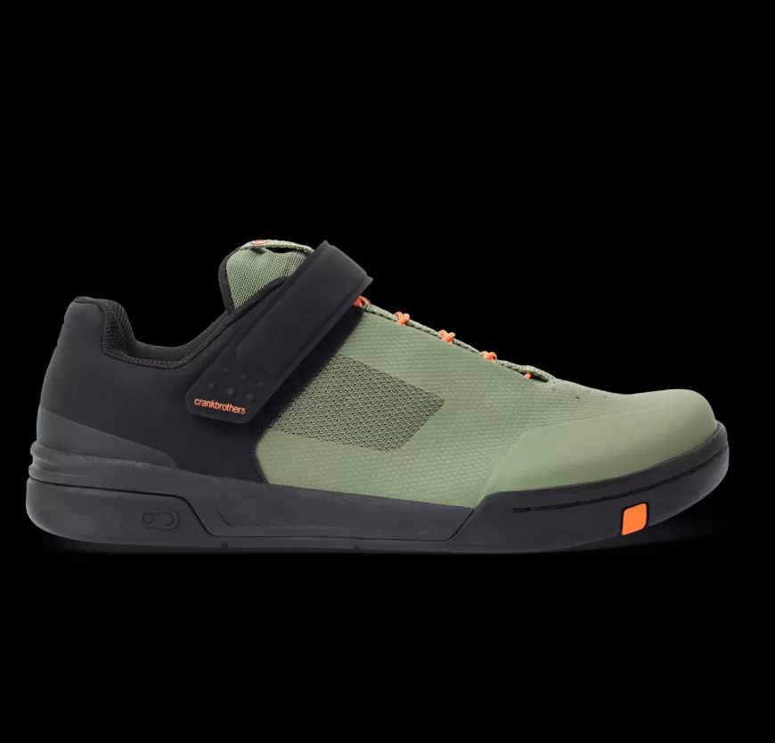 stamp_speed_lace_flat_shoes__greenorange_2.webp Stamp | Stamp Flat*Crankbrothers Stamp Speed Lace Flat Shoes - Green/Orange