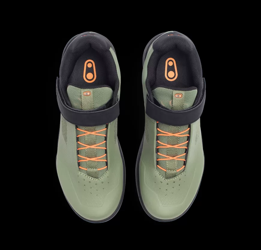 stamp_speed_lace_flat_shoes__greenorange_5.webp Stamp | Stamp Flat*Crankbrothers Stamp Speed Lace Flat Shoes - Green/Orange